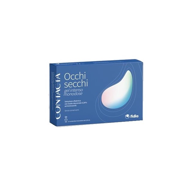 Fidia Farmaceutici Contacta Occhi Secchi Gel Intenso Monodose 15 Contenitori Monodose Da 0,35 Ml