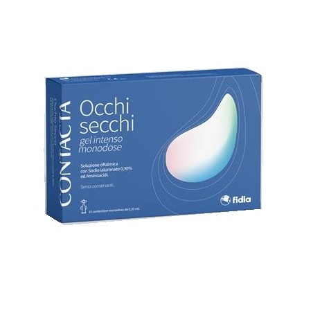Fidia Farmaceutici Contacta Occhi Secchi Gel Intenso Monodose 15 Contenitori Monodose Da 0,35 Ml