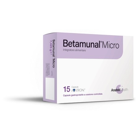 Anatek Health Betamunal Micro 15 Capsule Gastroprotette A Cessione Controllata