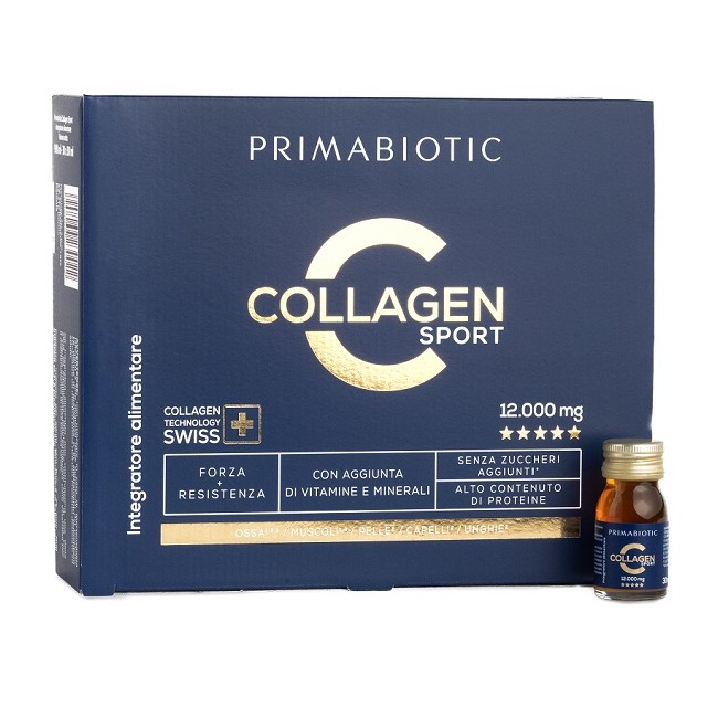 Natubay Sp. Z O. O. Primabiotic Collagen Sport 30 Flaconcini Da 30 Ml Senza Zuccheri Aggiunti