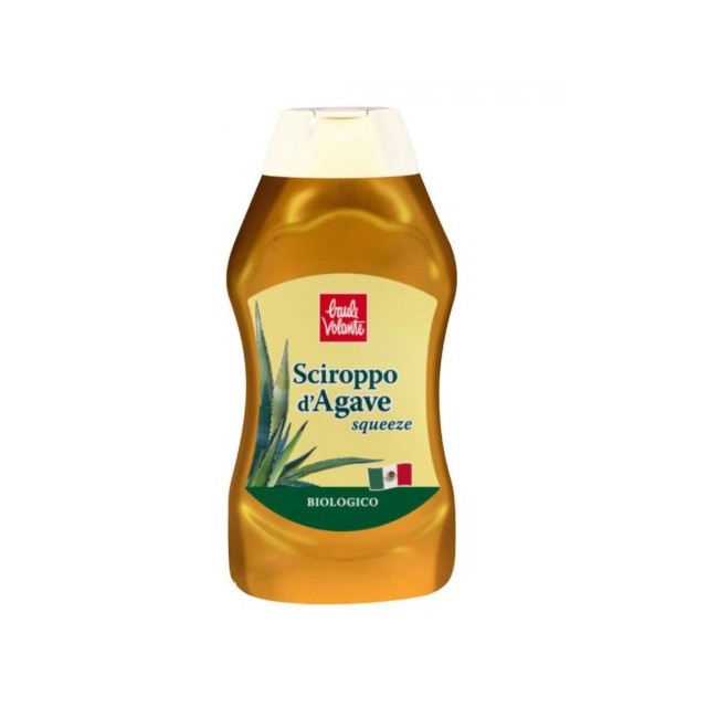 Sciroppo d'agave biologico Biotobio in comodo formato squeeze da 490 ml per dolcificare