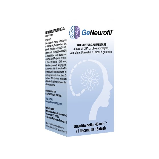 Nnd Geneurofil 45ml integratore senza glutine e naturalmente privo di lattosio per il benessere