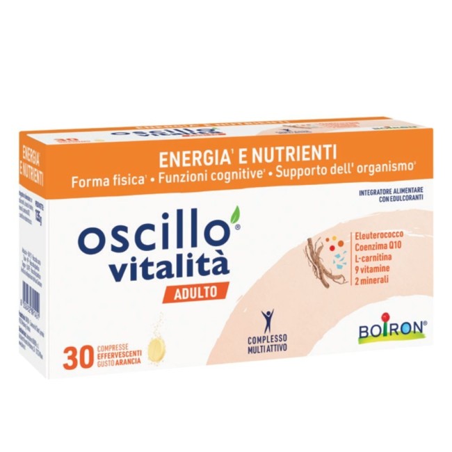 Boiron Oscillo Vitalita' Adulto 30 Compresse Effervescenti