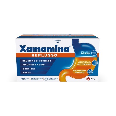 Xamamina Reflusso stick gusto frutti rossi per il benessere gastrico senza glutine e lattosio Xamamina Reflusso stick gusto frutti rossi per il benessere gastrico senza glutine e lattosio