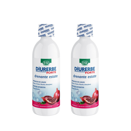Esi Diurerbe Forte Drenante Melograno Estate Bipack 500 Ml + 500 Ml