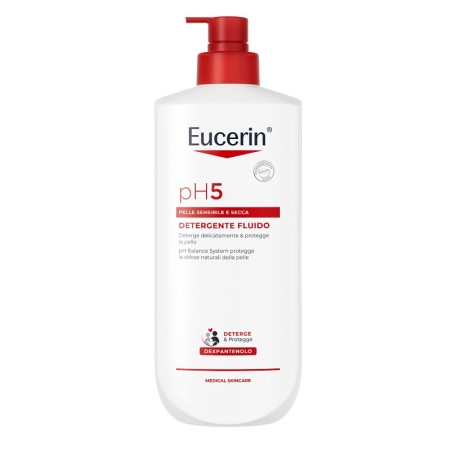 Eucerin Ph5 Detergente Fluido per pelle sensibile detersione delicata quotidiana 750ml