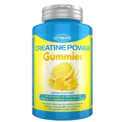Caramelle gommose creatina al limone senza zuccheri per energia e performance sportive ottimali
