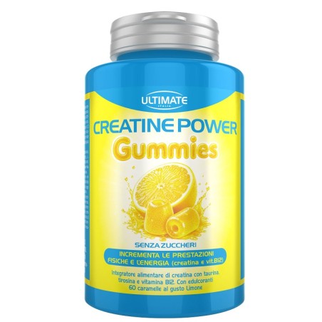 Caramelle gommose creatina al limone senza zuccheri per energia e performance sportive ottimali Caramelle gommose creatina al limone senza zuccheri per energia e performance sportive ottimali