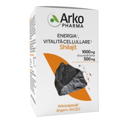 Arkocapsule Shilajit per energia e vitalit&agrave; cellulare naturale 60 capsule