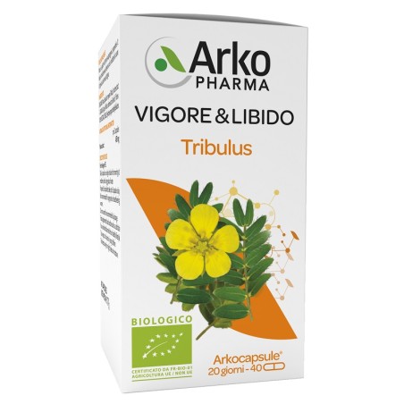 Arkocapsule Tribulus Biologico per vigore e libido naturale 40 capsule Arkocapsule Tribulus Biologico per vigore e libido naturale 40 capsule