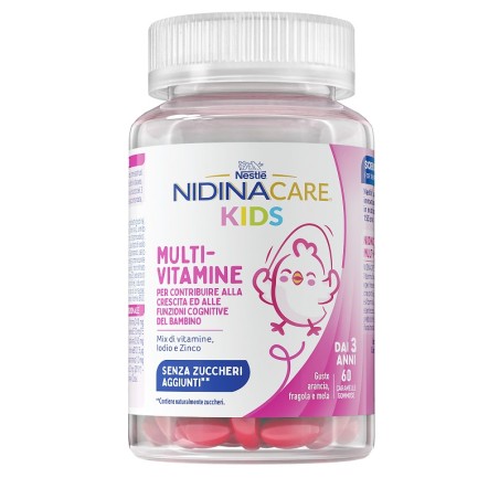Nestlè Nidinacare Multivitamine caramelle gommose per bambini senza zuccheri aggiunti Nestlè Nidinacare Multivitamine caramelle gommose per bambini senza zuccheri aggiunti