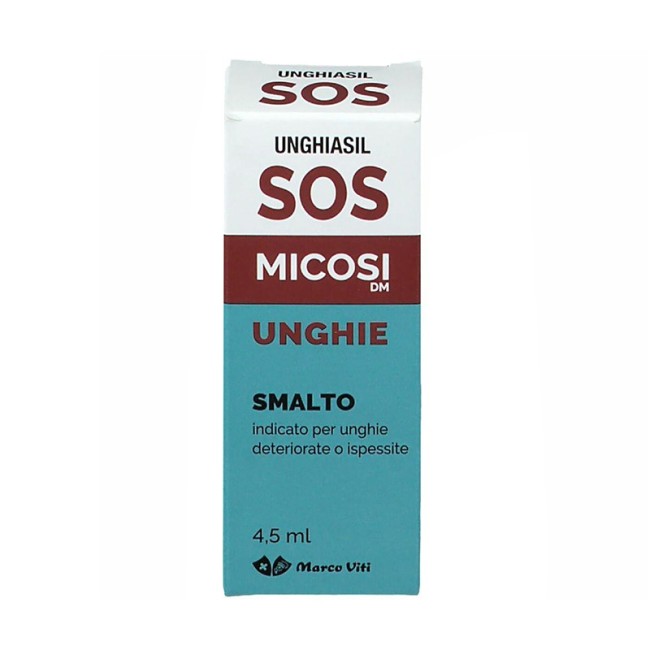 Marco Viti Scuro - Farmaceutici Antimicotico Unghiasil Sos Micosi In Flacone Di Vetro 5 Ml Con Pennello Applicatore + Astuccio
