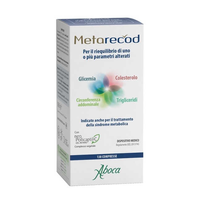 Aboca Metarecod 138 Compresse Da 775 Mg Senza Glutine Senza Lattosio