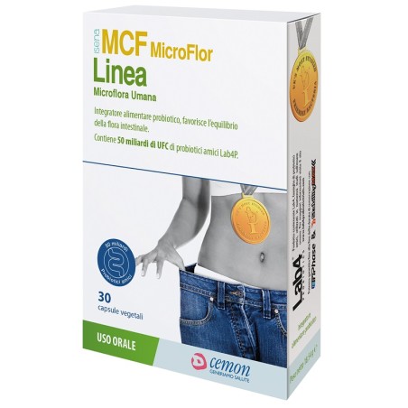 Cemon Mcf Microflor Linea 30 Capsule Vegetali Senza Glutine E Senza Lattosio