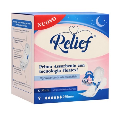 Relief Assorbenti Notte 9 Pezzi