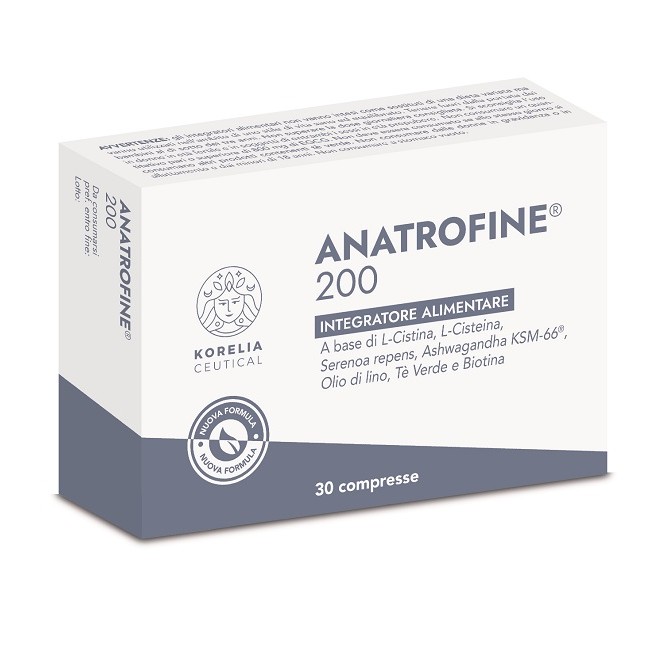 Anatrofine 200 integratore alimentare 30 compresse da 1000mg senza glutine e lattosio