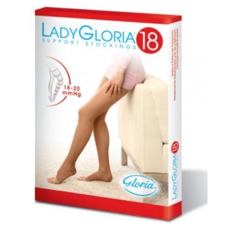 Gloria Med Collant Lady Gloria Soft 18-20mmhg Punta Aperta Miele 5 1 Paio
