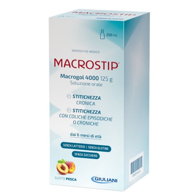 Giuliani Macrostip integratore energetico gusto pesca senza glutine e lattosio 250ml