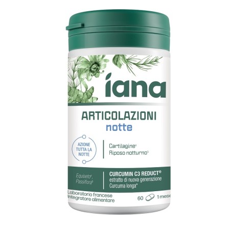 Iana Articolazioni Notte 60 compresse per il benessere articolare durante il riposo notturno Iana Articolazioni Notte 60 compresse per il benessere articolare durante il riposo notturno