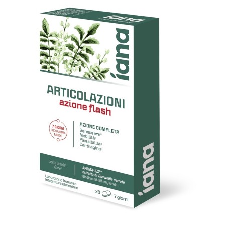 Iana Articolazioni Azione Flash 28 Capsule per il benessere articolare rapido ed efficace Iana Articolazioni Azione Flash 28 Capsule per il benessere articolare rapido ed efficace