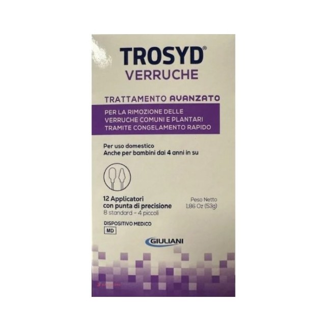 Trosyd Verruche trattamento avanzato con 12 applicatori di precisione per rimozione efficace