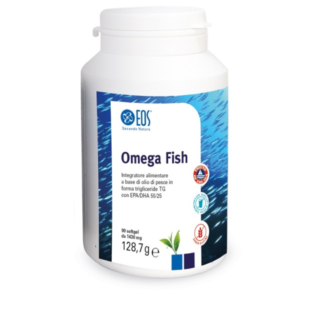 Integratore Omega Fish Eos Secondo Natura 90 softgel senza glutine per il benessere cardiovascolare Integratore Omega Fish Eos Secondo Natura 90 softgel senza glutine per il benessere cardiovascolare