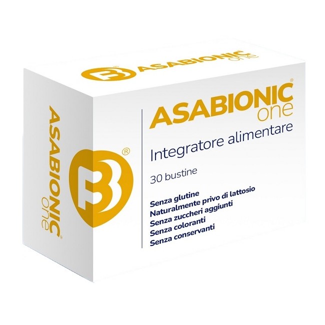 Integratore Dermo Asabionic One 30 bustine senza glutine e lattosio per il benessere della pelle