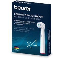 Testine Beurer TB Sensitive per spazzolini elettrici confezione da 4 pezzi ricambio originale