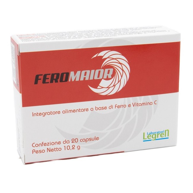 Laboratori Legren Feromaior 20 Capsule integratore di ferro senza glutine per il benessere