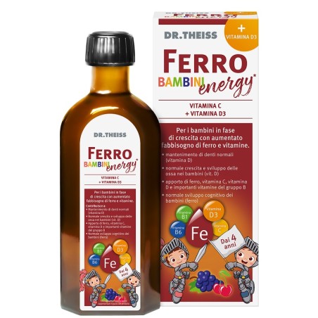 Integratore di ferro per bambini gusto uva e ciliegia Naturwaren Dr Theiss 250ml Integratore di ferro per bambini gusto uva e ciliegia Naturwaren Dr Theiss 250ml