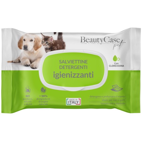 Silc Beautycase Pet Salviettine Detergenti Igienizzanti Con Clorexidina Flow Pack 40 Pezzi