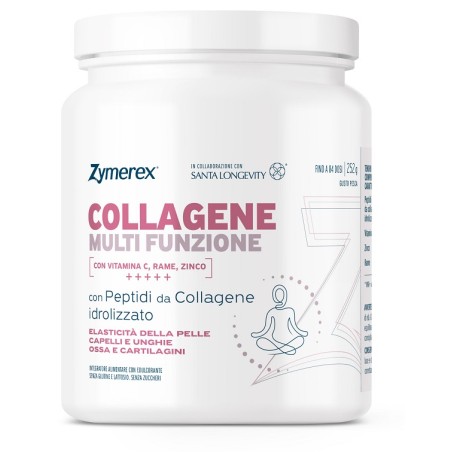 Wilco Farma Zymerex Collagene Multifunzione 252 G Gusto Pesca Con Edulcorante Senza Glutine Senza Lattosio