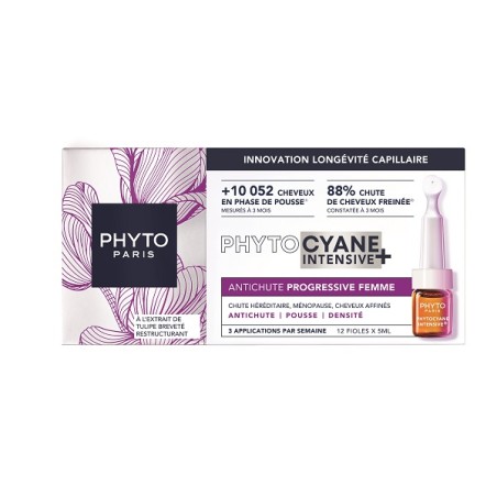 Phytocyane Intensive+ trattamento anticaduta progressiva in 12 fiale per capelli pi&ugrave; forti