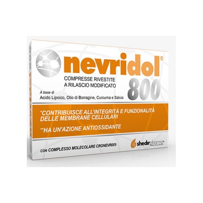 S-lab Medical Nevrilab 800 30 Compresse Gastroresistenti 1,23 G Senza Glutine Senza Lattosio