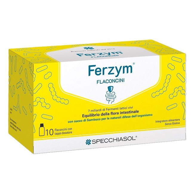 Specchiasol Ferzym 10 Flaconi X 8 Ml Con Edulcorante