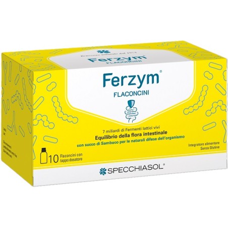 Specchiasol Ferzym 10 Flaconi X 8 Ml Con Edulcorante