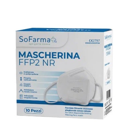 So. Farma. Morra Mascherina Ffp2 Nera 10 Pezzi Sofarmapiu'