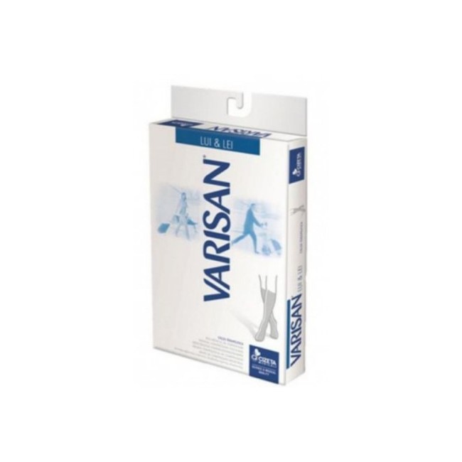Gambaletto Varisan Lui&Lei 10-15 mmHg cotone grigio taglia 4 compressione graduata