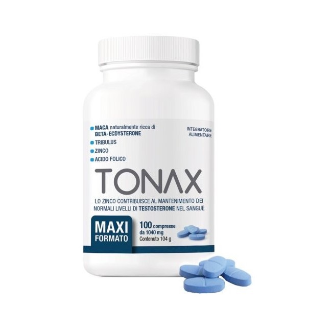 Integratore TONAX 100 compresse per il benessere e la vitalità quotidiana Integratore TONAX 100 compresse per il benessere e la vitalità quotidiana