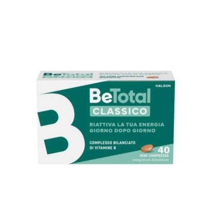 Betotal 40 Compresse integratore vitamine gruppo B energia e benessere quotidiano Betotal 40 Compresse integratore vitamine gruppo B energia e benessere quotidiano