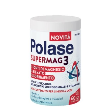 Polase Supermag3 integratore di magnesio e potassio in formato convenienza da 120g Polase Supermag3 integratore di magnesio e potassio in formato convenienza da 120g