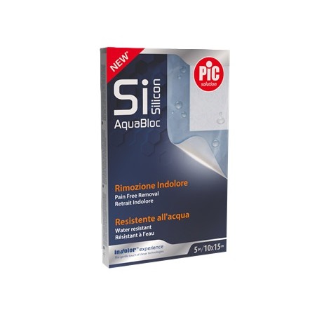Cerotto Pic Solution Sisilicon Aquabloc 10x15 Cm Rimozione Indolore 5 Pezzi