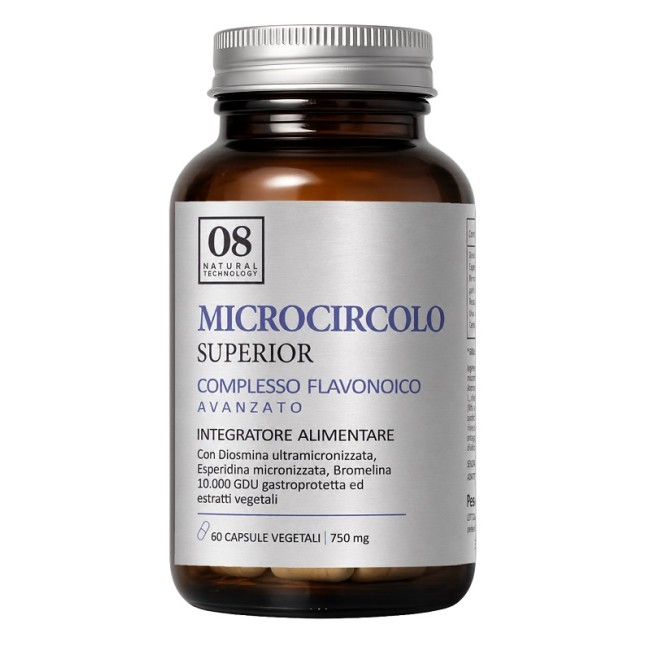 08 Natural Technology Microcircolo Superior 60 Capsule Senza Glutine Naturalmente Privo Di Lattosio