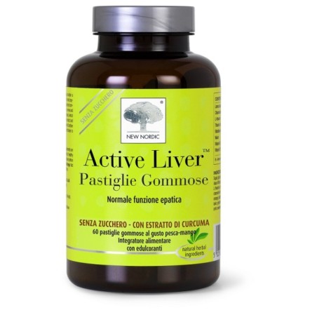 New Nordic Active Liver 60 Pastiglie Gommose Senza Zucchero per il benessere del fegato New Nordic Active Liver 60 Pastiglie Gommose Senza Zucchero per il benessere del fegato
