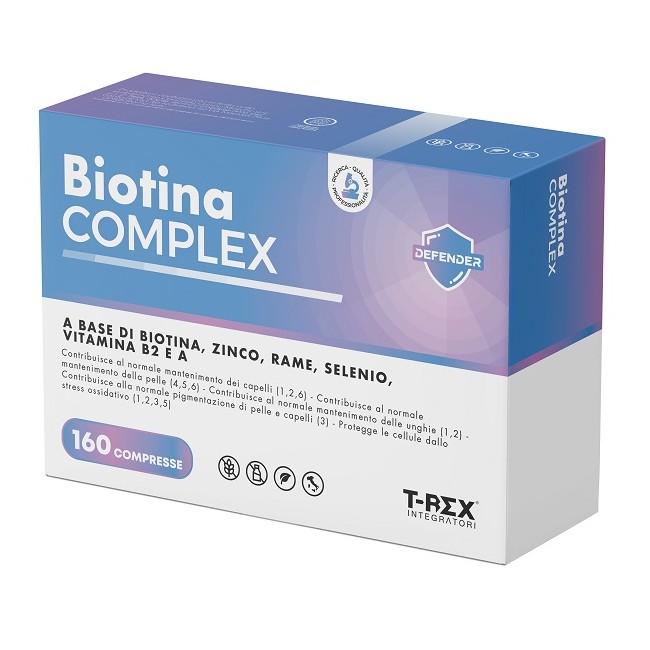 Mylab Nutrition T-rex Integratori Biotina Complex 160 Compresse Da 100 Mg