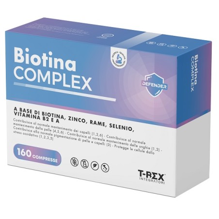 Mylab Nutrition T-rex Integratori Biotina Complex 160 Compresse Da 100 Mg