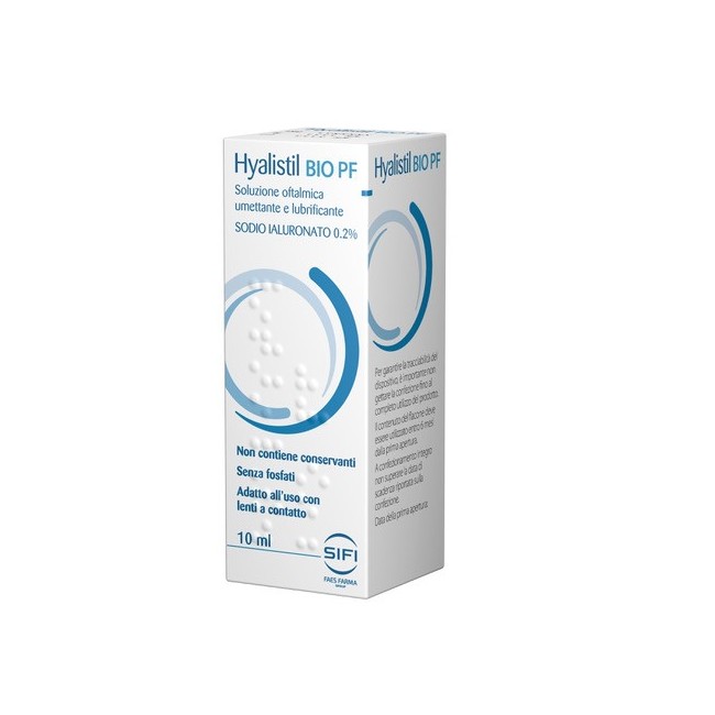 Sifi Soluzione Oftalmica Hyalistil Bio 0,2% Pf 10 Ml