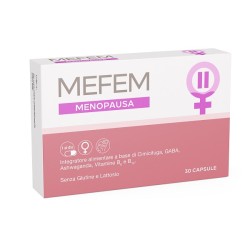 Mefem Menopausa 30 Capsule per il benessere femminile senza glutine e lattosio