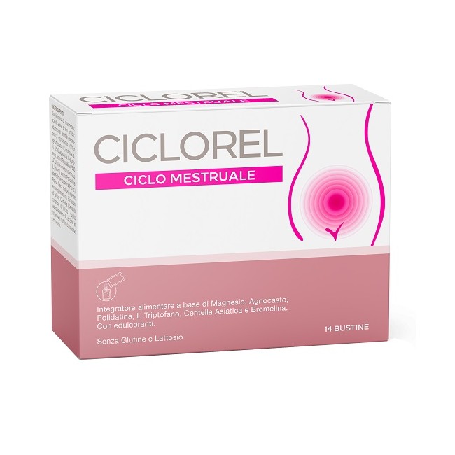 Ciclorel Ganassini integratore ciclo mestruale 14 bustine senza glutine e lattosio
