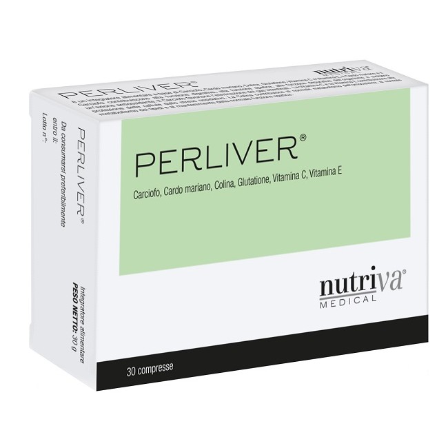 Up Pharma Perliver 30 Compresse Senza Glutine Naturalmente Privo Di Lattosio